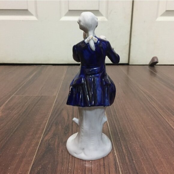 Vintage Ceramic Renaissance Flute Player Figure Made In Korea 8" Hand Painted - Picture 5 of 7